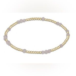 enewton Hope Unwritten Gold and White (moonstone) Bead Bracelet - Extends